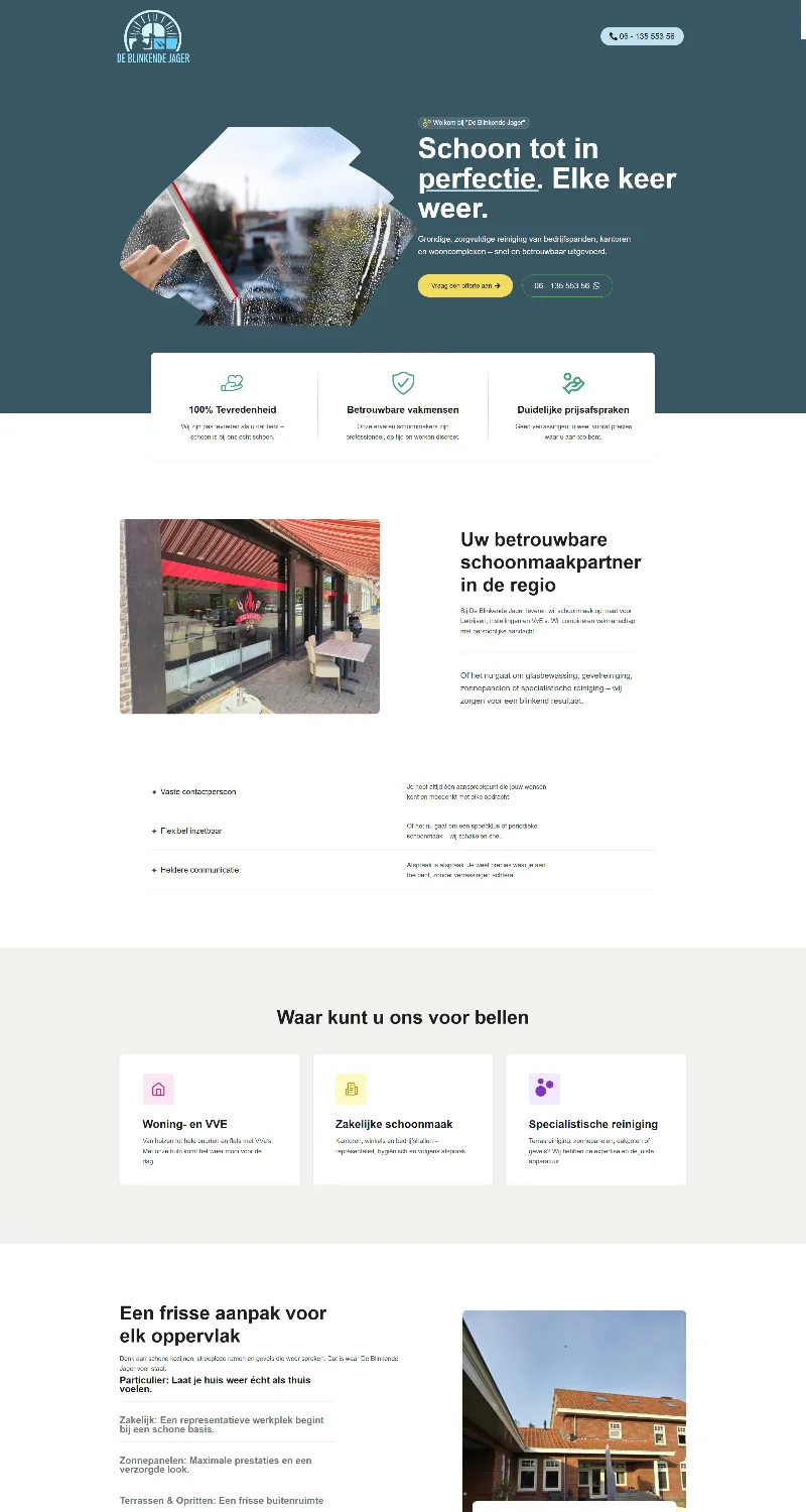 De Blinkende Jager homepage